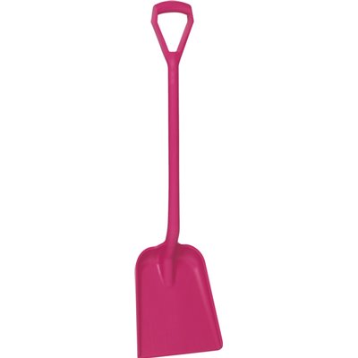 Lightweight Shovel D-handle, Short Helve Polypropylene Height 1040mm Standard Blade (327x271x50mm) Pink