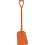 Lichtgewicht Schop Met Korte Steel En D-greep En Standaard Blad Van Polypropyleen Hoogte 1040mm (327x271x50mm) Oranje (UITGESCHA