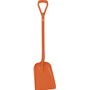 Lightweight Shovel D-handle, Short Helve Polypropylene Height 1040mm Standard Blade (327x271x50mm) Orange