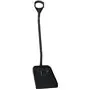 Ergonomic Shovel Tall Helve, Large Blade Polypropylene Height 1310mm Large 380x340x90mm Black