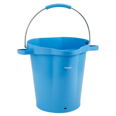 Emmer 20 Liter Van Polypropyleen En Roestvrij Staal 380x470x470mm Zie Ook Emmerdeksel 5693 Blauw -Horecavoordeel.com-