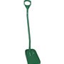 Ergonomische Schop Met Lange Steel En Klein Blad Van Polypropyleen Hoogte 1280mm 340x270x75mm Groen -Horecavoordeel.com-