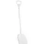 Ergonomic Shovel, Tall Helve, Small Blade Polypropylene Height 1280mm Small Blade 340x270x75mm White
