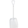 Lightweight Shovel D-handle, Short Helve Polypropylene Height 1035mm Large Deep Blade (379x345x90mm) White