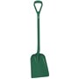 Lightweight Shovel D-handle, Short Helve Polypropylene Height 1040mm Standard Blade (327x271x50mm) Green