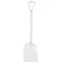 Lichtgewicht Schop Met Korte Steel En D-greep En Standaard Blad Van Polypropyleen Hoogte 1040mm (327x271x50mm) Wit -Horecavoorde