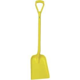 Lightweight Shovel D-handle, Short Helve Polypropylene Height 1040mm Standard Blade (327x271x50mm) Yellow