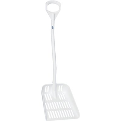 Ergonomic Leaking shovel Polypropylene Height 1145mm 380x340x90mm White