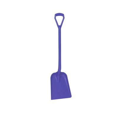 Lightweight Shovel D-handle, Short Helve Polypropylene Height 1040mm Standard Blade (327x271x50mm) Purple