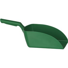 Straight Hand shovel, Big, 2 Liter Polypropylene 160x370x130mm Green