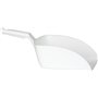 Straight Hand shovel, Big, 2 Liter Polypropylene 160x370x130mm White