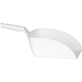 Straight Hand shovel, Big, 2 Liter Polypropylene 160x370x130mm White