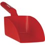 Straight Hand shovel, Medium, 1 Liter Polypropylene 340x120x110mm Red