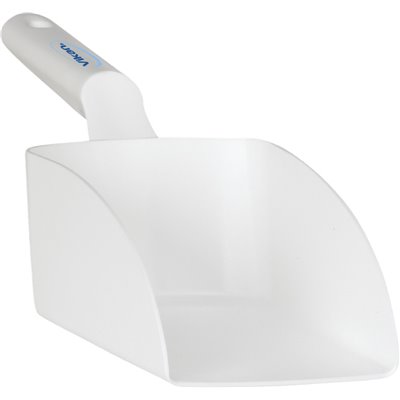 Straight Hand shovel, Medium, 1 Liter Polypropylene 340x120x110mm White