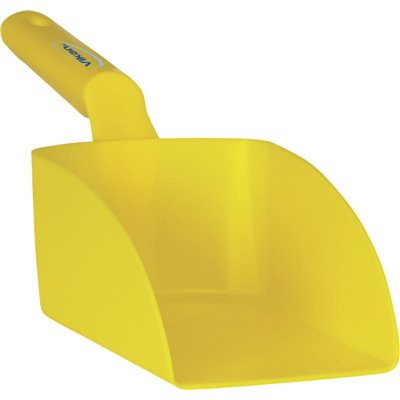 Straight Hand shovel, Medium, 1 Liter Polypropylene 340x120x110mm Yellow