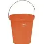 Bucket 12 Liter Polypropylene and Stainless steel 325x330x330mm Also see Bucket Lid 5687 and Wall holder 16200 Orange