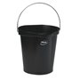 Bucket 12 Liter Polypropylene and Stainless steel 325x330x330mm Also see Bucket Lid 5687 and Wall holder 16200 Black