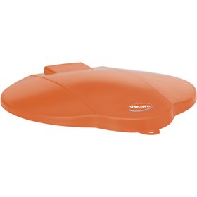 Emmerdeksel Voor 12 Liter Emmer Polypropyleen 365x310x40mm Oranje -Horecavoordeel.com-