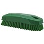 Nail brush - Small Work Brush Polyester Fiber, Hard 130x50x40mm Green