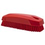 Nail brush - Small Work Brush Polyester Fiber, Hard 130x50x40mm Red