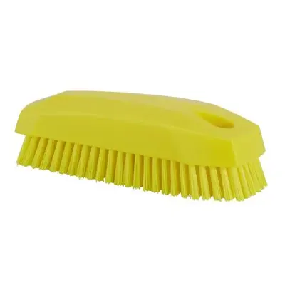 Nail brush - Small Work Brush Polyester Fiber, Hard 130x50x40mm Yellow