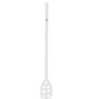 Stirrer, With Gaten, Tall Helve Polypropylene, White Helve 1200mmxø 31mm Spatula Leaf With Holes, 160x270mm White