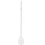 Stirrer, With Gaten, Tall Helve Polypropylene, White Helve 1200mmxø 31mm Spatula Leaf With Holes, 160x270mm White
