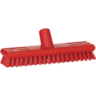 Tough Floor brush With Water supply Polyester Fiber, Hard 270x75x95mm Fiber length Ca. 30mm Red