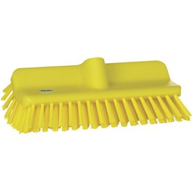 Corner Scrubber Hard Polyester Fiber, Hard 265x150x100mm Fiber length: 45mm Yellow