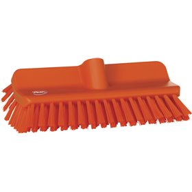 Corner Scrubber Hard Polyester Fiber, Hard 265x150x100mm Fiber length: 45mm Orange