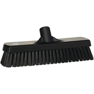 Tough Floor Scrubber Polyester Fiber, Hard 305x85x110mm Fiber length: 45mm Black