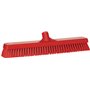 Tough Wide Floor Scrubber Polyester Fiber, Hard 470x80x115mm Fiber length: 43mm Red