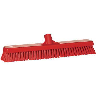 Tough Wide Floor Scrubber Polyester Fiber, Hard 470x80x115mm Fiber length: 43mm Red