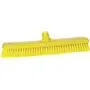 Harde Brede Vloerschrobber Met Polyester Vezels 470x80x115mm Vezellengte: 43mm Geel -Horecavoordeel.com-