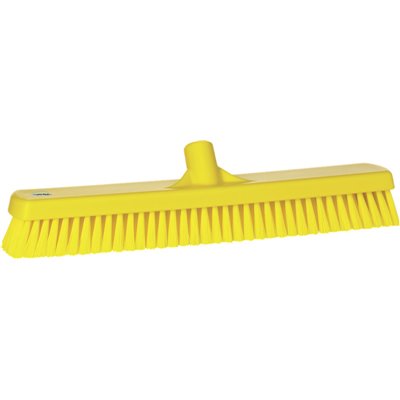 Tough Wide Floor Scrubber Polyester Fiber, Hard 470x80x115mm Fiber length: 43mm Yellow