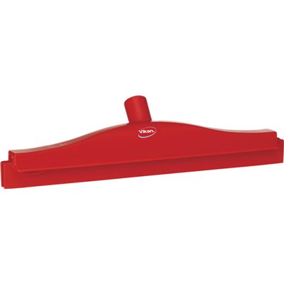 Full Colour Hygiene Floor wiper, Fixed Nek Polypropylene, Tpe Rubber 40cm Wide Red