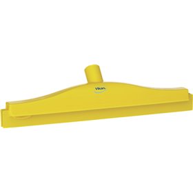 Full Colour Hygiene Floor wiper, Fixed Nek Polypropylene, Tpe Rubber 40cm Wide Yellow