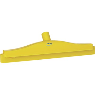 Full Colour Hygiëne Vloertrekker Met Vaste Polypropyleen Nek En Tpe Rubber 40cm Breed Geel -Horecavoordeel.com-