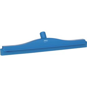 Full Colour Hygiene Floor wiper, Fixed Nek Polypropylene, Tpe Rubber 50cm Wide Blue