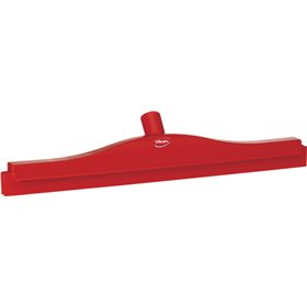 Full Colour Hygiene Floor wiper, Fixed Nek Polypropylene, Tpe Rubber 50cm Wide Red