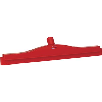 Full Colour Hygiene Floor wiper, Fixed Nek Polypropylene, Tpe Rubber 50cm Wide Red