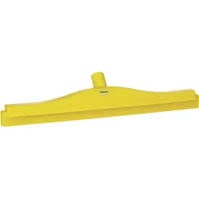 Full Colour Hygiene Floor wiper, Fixed Nek Polypropylene, Tpe Rubber 50cm Wide Yellow