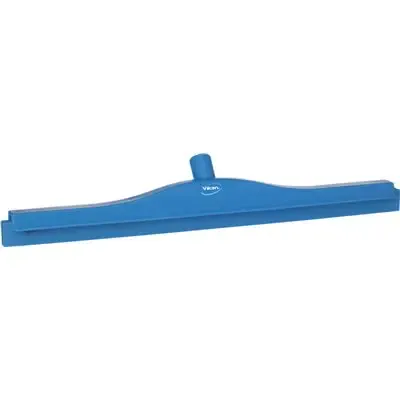 Full Colour Hygiene Floor wiper, Fixed Nek Polypropylene, Tpe Rubber 60cm Wide Blue