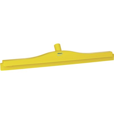 Full Colour Hygiene Floor wiper, Fixed Nek Polypropylene, Tpe Rubber 60cm Wide Yellow