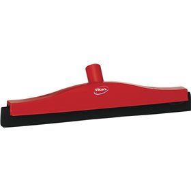 Klassieke Vloertrekker Met Vaste Polypropyleen Nek En Zwarte Schuimrubber Cassette 40cm Breed Rood -Horecavoordeel.com-