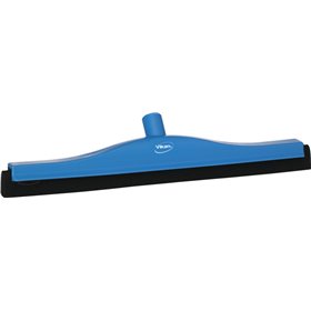 Classic Floor wiper, Fixed Nek Polypropylene, Black Foam rubber Cassette 50cm Wide Blue