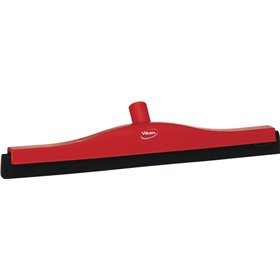 Klassieke Vloertrekker Met Vaste Polypropyleen Nek En Zwarte Schuimrubber Cassette 50cm Breed Rood -Horecavoordeel.com-