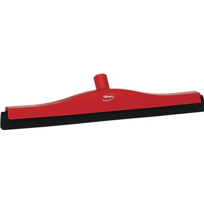 Klassieke Vloertrekker Met Vaste Polypropyleen Nek En Zwarte Schuimrubber Cassette 50cm Breed Rood -Horecavoordeel.com-