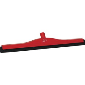 Klassieke Vloertrekker Met Vaste Polypropyleen Nek En Zwarte Schuimrubber Cassette 60cm Breed Rood -Horecavoordeel.com-