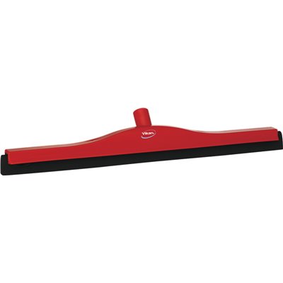 Klassieke Vloertrekker Met Vaste Polypropyleen Nek En Zwarte Schuimrubber Cassette 60cm Breed Rood -Horecavoordeel.com-